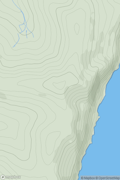 Thumbnail image for The Beacon [South West England] [SX931709] showing contour plot for surrounding peak